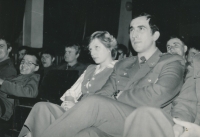 Tomáš Finger with his wife Jitka in Kutná Hora in the early 1980s