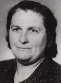 Kristína Kmochová, matka pamětnice, 70. léta