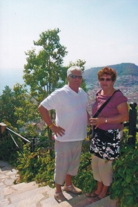 With his wife on holiday in Turkey, 2012