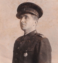 Karel Krška st. in police uniform