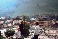 Witness on holiday with children, 1970s