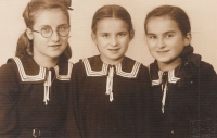 Sisters Ludmila, Helena and Anna Rolencovy - probably in 1940