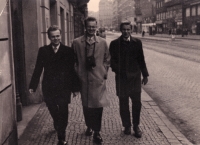 Pavel Rejchrt with brothers Luděk and Miloš, 1960