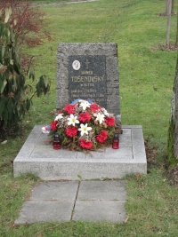 The monument to Hynek Toshenovský in Dolní Bečva