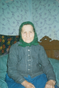 Mum Marie Cizlerová (1911-2001) lived until her last days in Gerník, undated