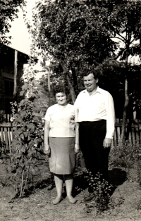 Together with his cousin, 1972