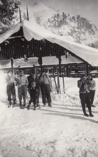 Viktor Weilguny's family on a trip to the High Tatras, early 1950s