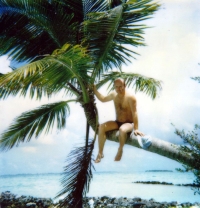 Karel Jiřík on holiday in Maldives / about 1987