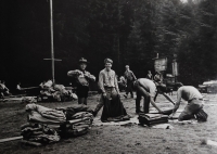 Scout camp in Bratříkov, July 1969