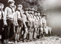 The first Boy Scout camp for boys from Frýdlant and Dětřichov took place in July 1969 in the woods near Bratříkov, about 6 km from Železný Brod.