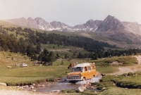 Lubomír with Veronika in the Pyrenees during the crossing between France and Andorra in 1977