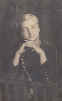 Lubomir Schimmer's mother probably in 1925