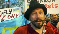 Евгений Чичваркин на митинге протеста перед зданием посольства РФ в Лондоне.
