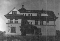 Customs house in Aš, where her father worked, 1934