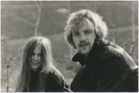 Ladislav plch in the 1970s with one of his friends Jarka Legátová