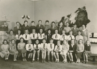 Jaroslav Someš (third from the left), school year 1950/51