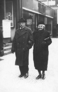 Grandfather Bohumil Mladejovsky with his wife Anna, Prague, 1940