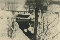 The water gate of the pond above Němeček mill