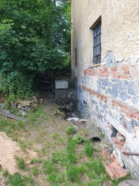 In these places was the water wheel of Němeček's mill in Trhová Kamenice