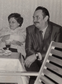 Ludmila Poláchová with her husband Lubomir, 1984