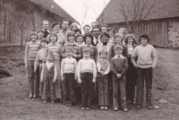 Anežka Kesslerová with her siblings and their families, 1976