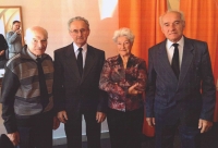 Anežka Kesslerová with brothers Ladislav, Jan and František, 2018