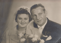 Mum Marie, father Ludvík, wedding photo, undated