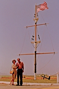 Couple Živný in the USA, Oakland, March 1985