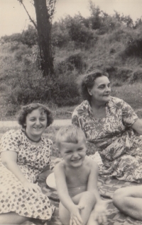 With Mother and Grandmother, 1959