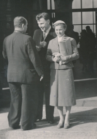 Wedding of Jarmila and Jaroslav Šrámek, 1954