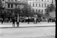 In the streets of Prague after the August occupation, 1968, photo by husband Miloš Živný