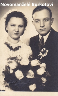 Newly wed Mrs Burkotová and Mr Burkot