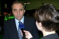 Witness during an interview at the Green Party congress in Brno, successful candidacy for first vice-chairman in 2009