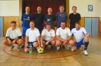 Vítězslav Sochůrek (top left) as a member of the FC Astra football team, 2019