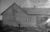 Josef Lack's parents' house, where he grew up, Božejov, about 1950s