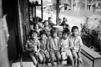 Laos children in Hoy Say village, Laos, 1985