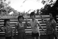 Tančící dívky, Laos, 1986