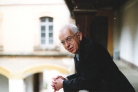 Emil Soukup in the monastery of Kartouze Pleterje in 2004