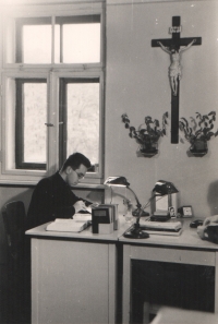 Emil Soukup at the Litoměřice Seminary in 1961