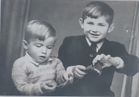 Petr Král with his brother