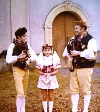 Antonín Konrády with his son Vlastimil and daughter Ivana