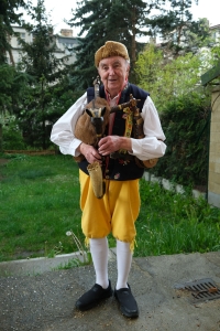 Antonín Konrády in the courtyard of the Memory of Nations of the Pilsen Region on 26 April 2024