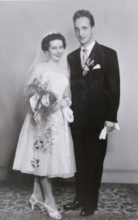 The wedding of Božena and Jaroslav Šála, 1961