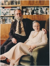 Miroslav and Olga Hudeček in Říčany, 1990s.