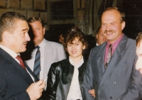 S manželkou Hanou a Karlem Schwarzenbergem, 1992