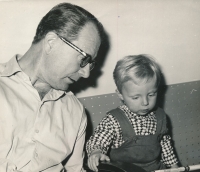 Petr Nikl with grandfather Kyselák