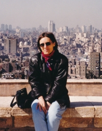 Dana Huňátová in Cairo in 2000