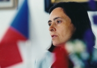 Dana Huňátová in Finland in 1995