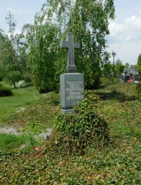 Cemetery in Vidnava with removed German inscriptions on graves