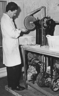 Jiří Ryba at work at Severoznak, 1962